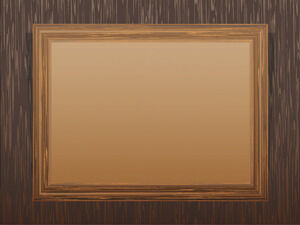 Brown Wooden Frame Powerpoint Templates