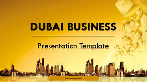 Templat Powerpoint Bisnis Dubai
