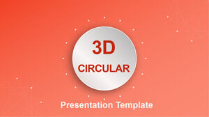 3D 圓形 Powerpoint 模板