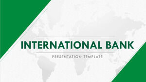 国際銀行のパワーポイント テンプレート