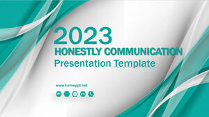 Modelos de PowerPoint de comunicação honesta