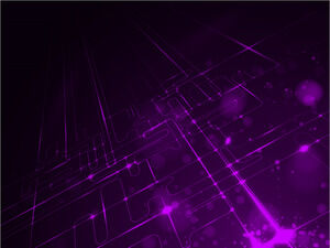 Modèles PowerPoint d'informations sur les données techniques violettes