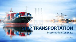 Powerpoint-Vorlagen für den Schiffstransport