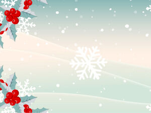 قوالب باوربوينت للعرض التقديمي لثلوج الكريسماس