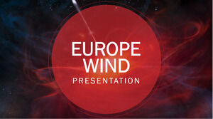 Szablony Europa Wind Powerpoint