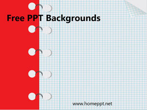 Das Notizbuch mit Powerpoint-Vorlagen für leere Seiten