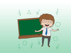 Teachers with Computer Powerpoint Templates