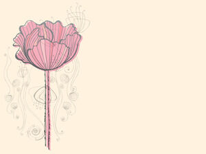 Abstract Pink Rose Powerpoint Templates