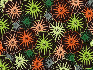 다채로운 꽃 파워포인트 템플릿 패턴