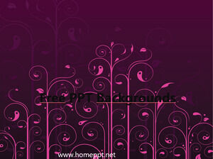 핑크 꽃 정원 파워포인트 템플릿