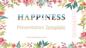 Templat Powerpoint Kebahagiaan