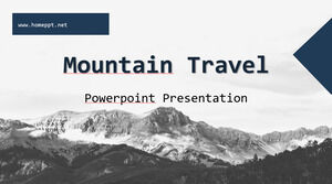 山岳旅行パワーポイントテンプレート