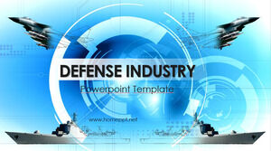Plantillas de PowerPoint de diapositivas de la industria de defensa
