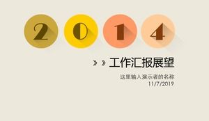 Yellow background year-end summary report