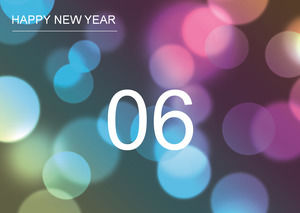 10 seconds countdown 2014 New Year fireworks bloom ppt effects template