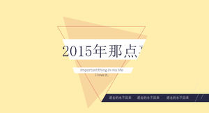 2015 that thing - pt design master Xiaoqi year-end self-summary template