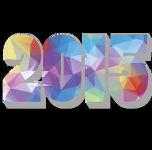2015龙创意美术字体PNG材料18片材的年份