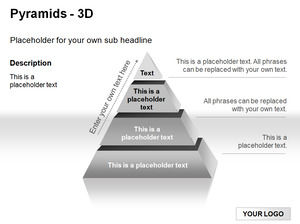 24 zestawów 3D piramidy wykresu ppt do pobrania
