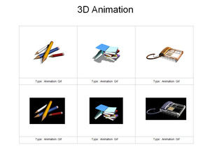 3D GIF الديناميكي المواد أيقونة