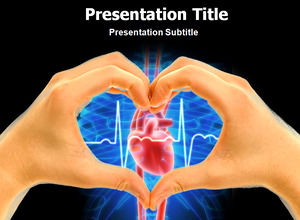 Attention to the heart health ppt template