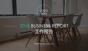 Pięknie prosty biznes 2015 raport praca ppt szablon