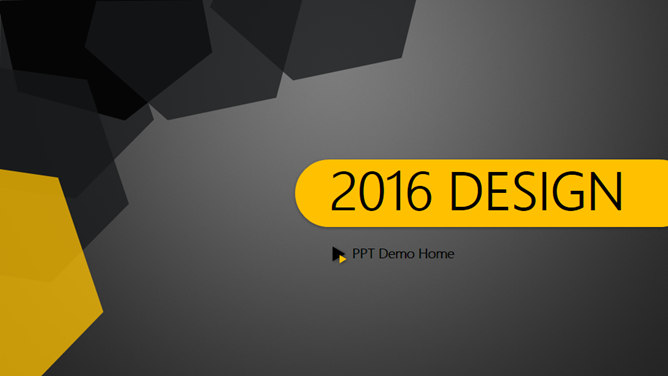 Black and yellow color Jian Jie dynamic Business PPT template