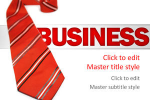 Biznes czerwony krawat biznes szablon ppt