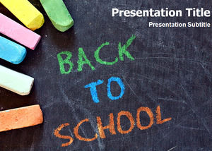 Chalk and blackboard education theme ppt template