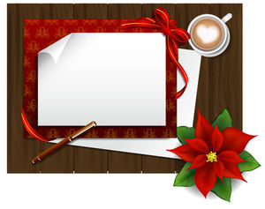 Christmas card writing paper background