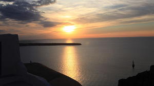 海岸線夕陽美PPT圖片