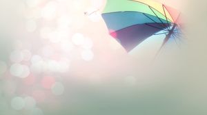 paraguas de colores planos nebuloso imagen ppt