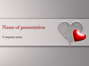 Crystal Heart PPT Love Template
