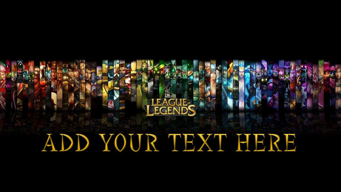 Gra "League of Legends" motyw PPT Szablony