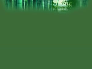 Yeşil bambu ppt arka plan resmi