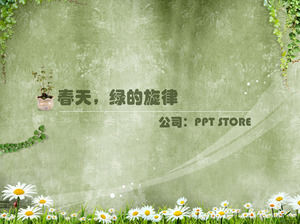 Green Melody - 2012 spring ppt template