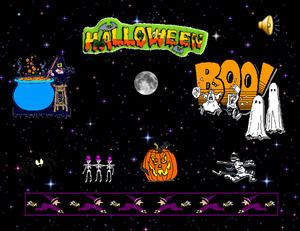 Halloween spoof game ppt template