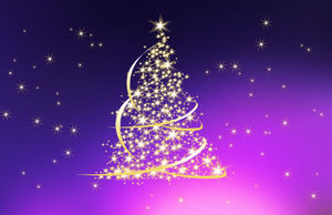 Feliz Navidad bendición música dinámica plantilla de tarjeta de felicitación ppt