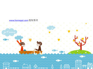 Koreański ilustracje miłość materiał ppt