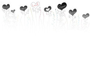 Line footage Korean line love ppt background picture
