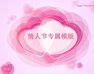 deklaracja miłości - szablon Valentine motyw ppt