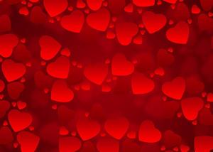 Love passion red ppt background picture