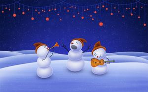 zdjęcia piękne tła Snowman ppt