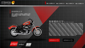 Luxury motorcycle description ppt template