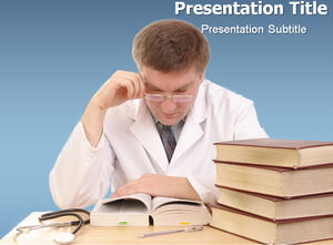 Medical research education ppt template