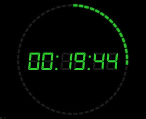 Minute Sekunden Countdown ppt Effekte