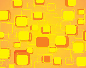 Orange rounded rectangular abstract design ppt picture
