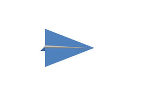 Paper airplane flying over slideshow effects