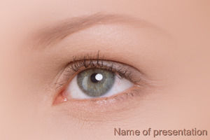 Pretty beautiful eyes ppt template