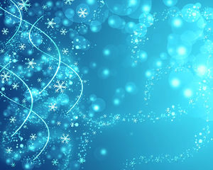 漂亮的雪花斑點的藍色背景圖片