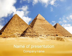 Pyramid tourism industry ppt template